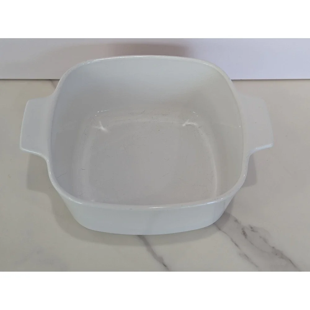 Vintage Casserole Dish 1.5 Qt White Cookmates by Corning KA-SP-1 1/2